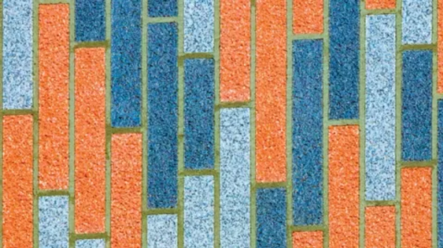 orange, blue, and light blue rectangles 