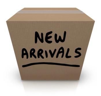 cardboard box indicating new product arrival
