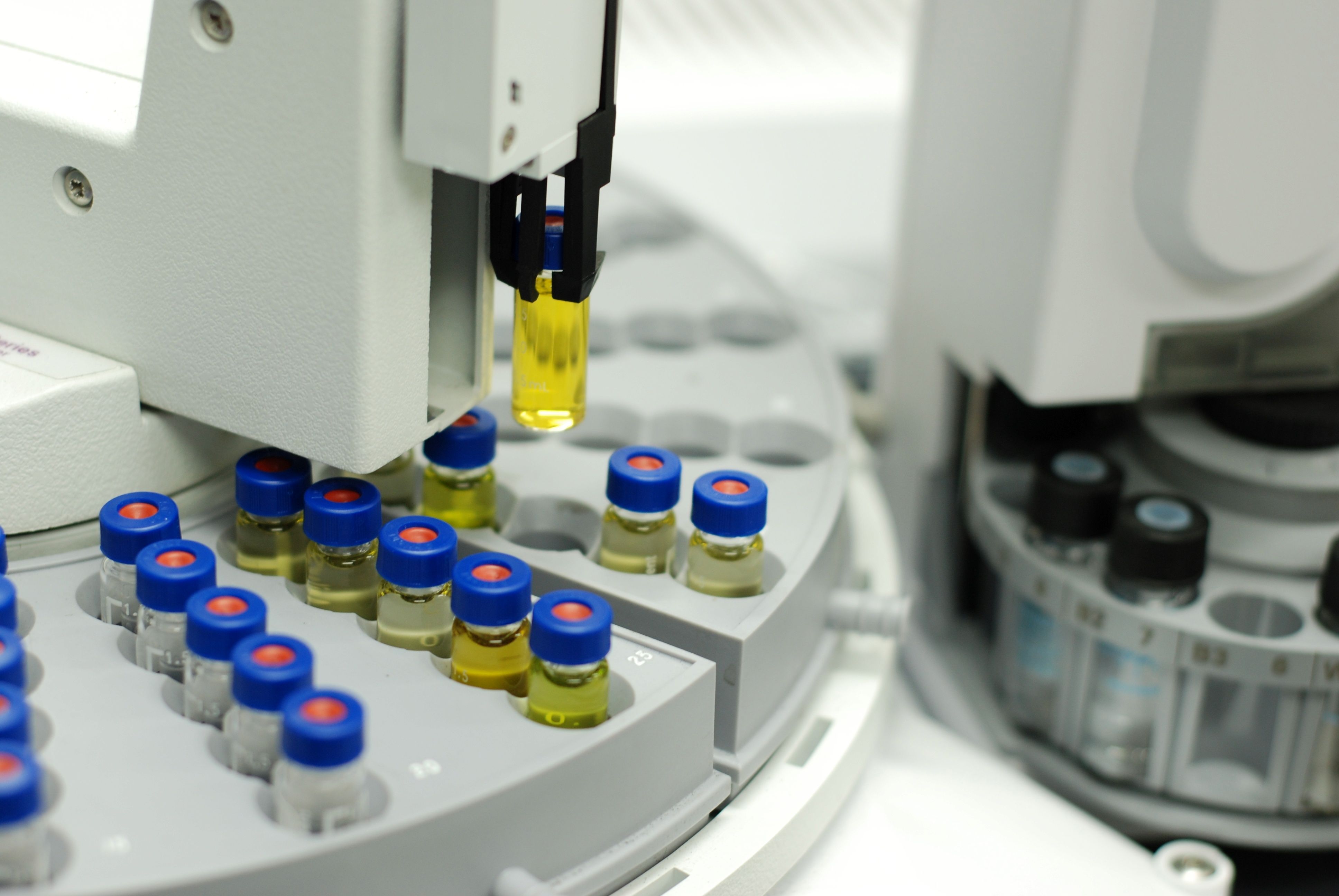 gas chromatography in a laboratory