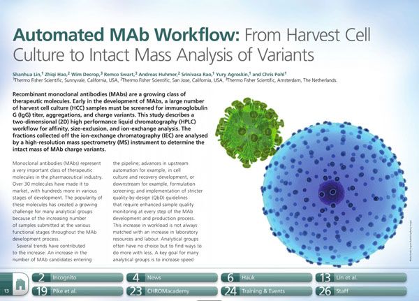 Mabs Process Automated MAb Workflow: From Harvest Cell Culture to Intact Mass ...