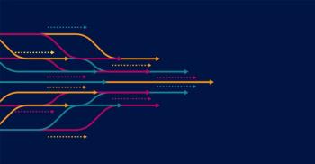 Abstract arrow direction. Technology background © natron - stock.adobe.com