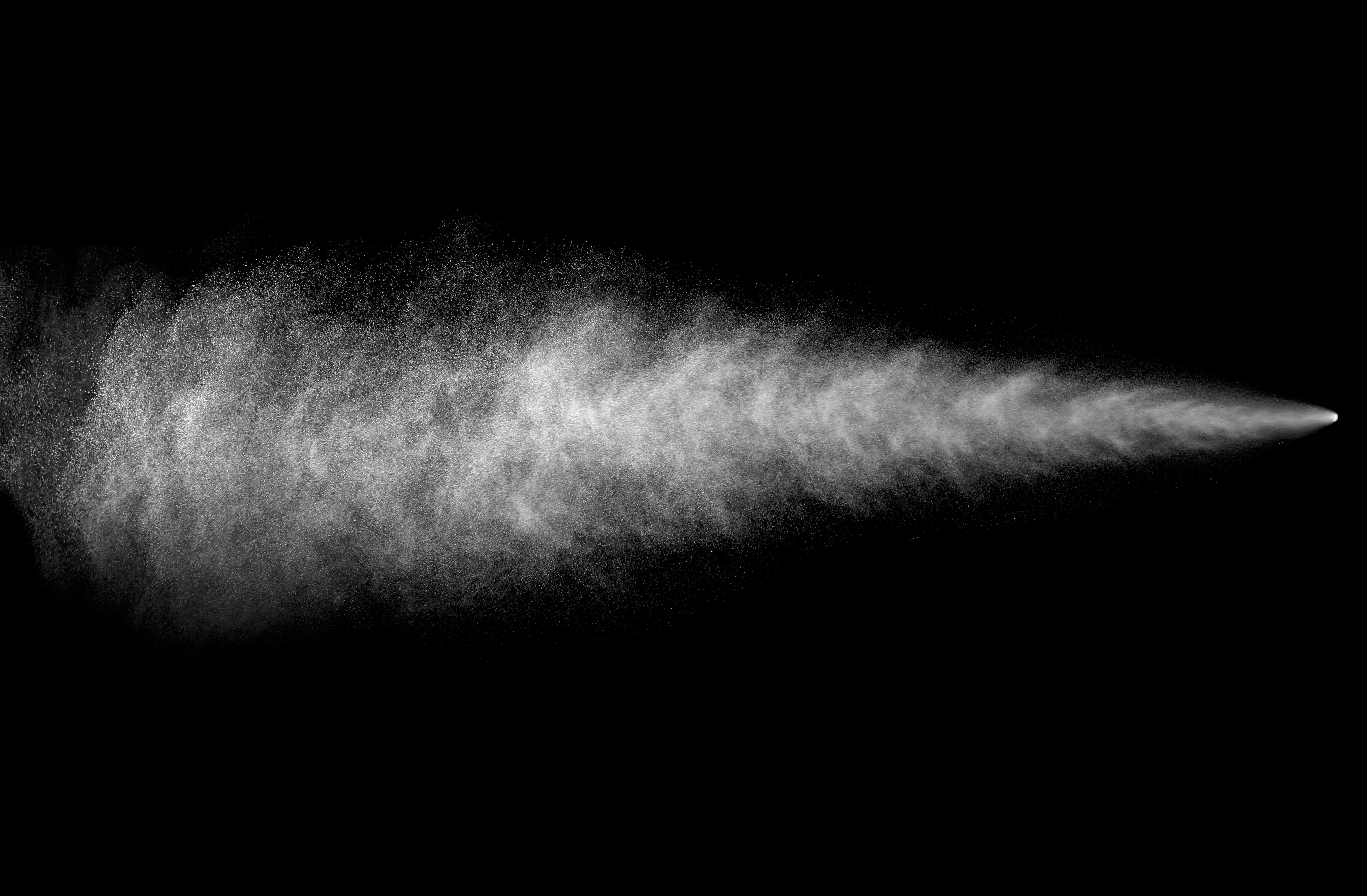 Spray stream from aerosol can on black background | Image Credit: © Soho A studio - stock.adobe.com