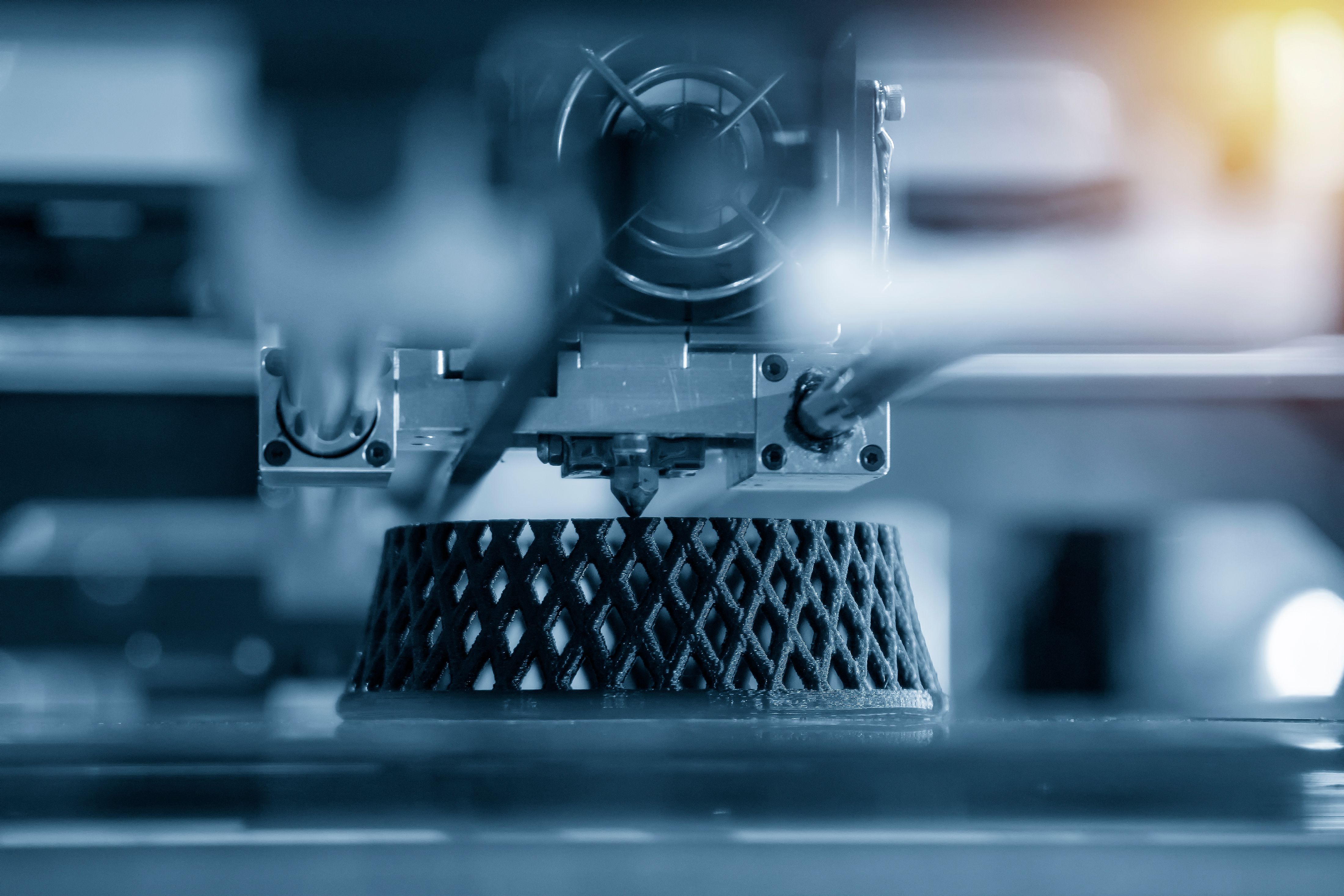 The 3D printing machine make the 3D prototype model by resin material. The hi-technology for rapid prototype method by 3d printing machine. | Image Credit: © Pixel_B - stock.adobe.com