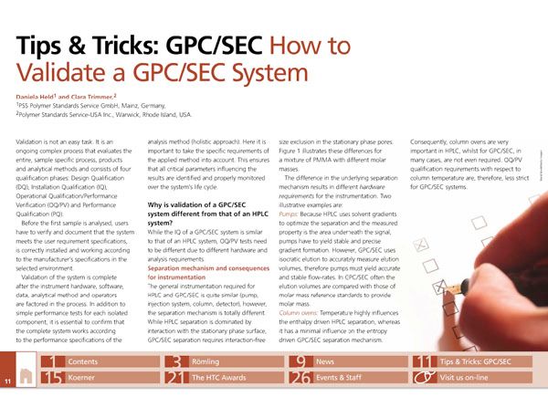 How to Validate a GPC/SEC System