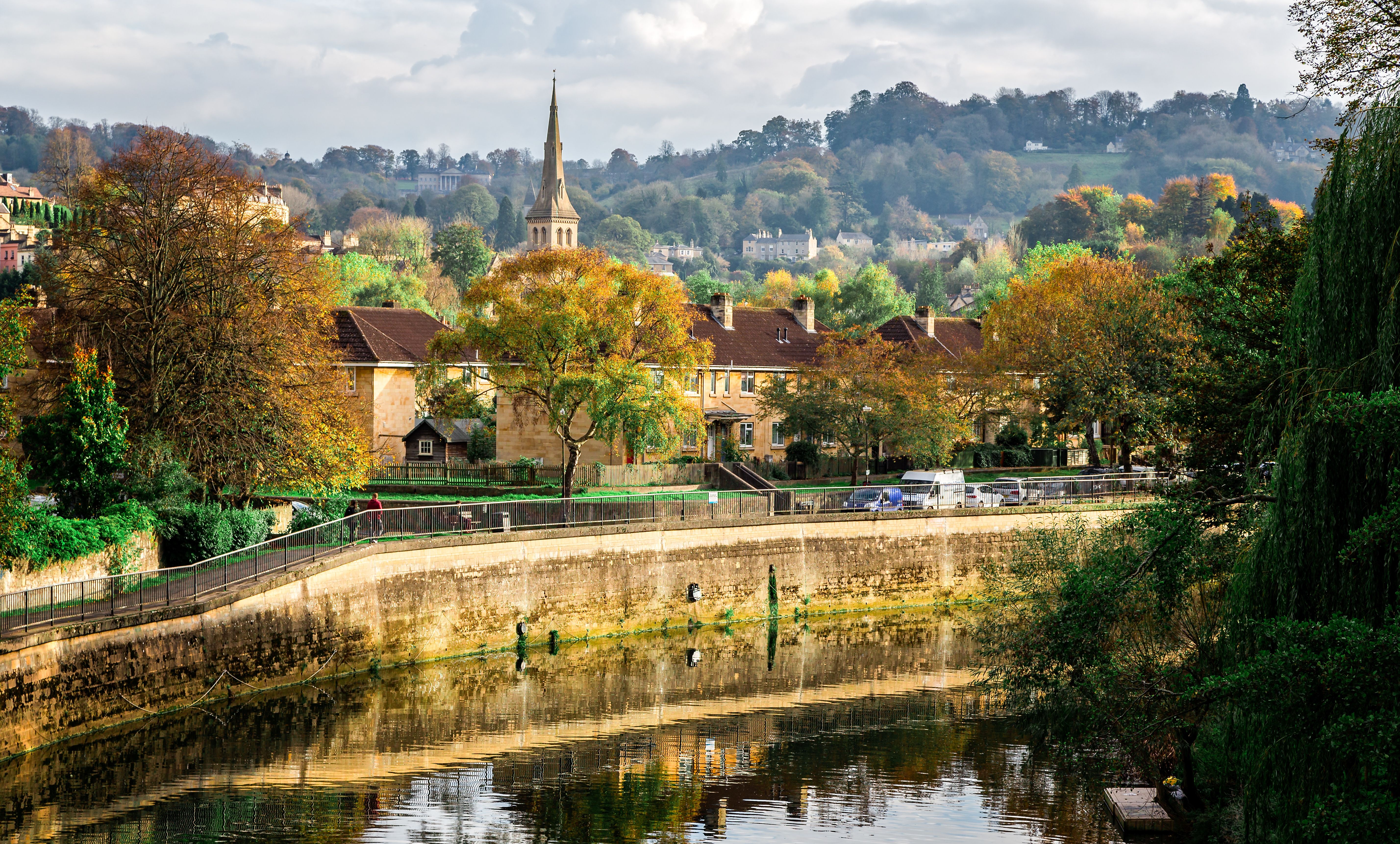 Autumn view towards Claverton Down from Bath, Somerset, UK taken on 2 November 2017 | Image Credit: © Nigel - stock.adobe.com