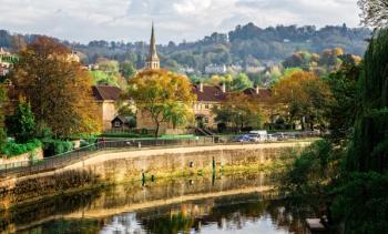 Autumn view towards Claverton Down from Bath, Somerset, UK taken on 2 November 2017 | Image Credit: © Nigel - stock.adobe.com