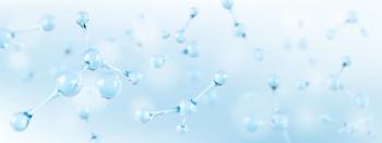 3D glass molecules or atoms on light blue background. Concept of biochemical, pharmaceutical, beauty, medical. Science or medical background. Vector 3d illustration | Image Credit: © Vector_Artist - stock.adobe.com