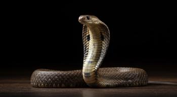 A Majestic Cobra Displays Its Hood In Dark Surroundings © Hasna90 - stock.adobe.com