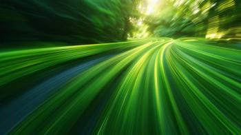 Hyper Speed Background Green BG © Custom Media - stock.adobe.com