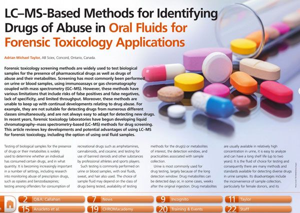 LC–MS–Based Methods for Identifying Drugs of Abuse in Oral Fluids for ...