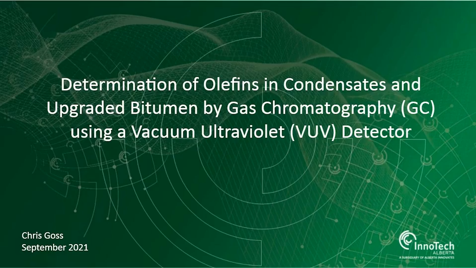 Determination of Olefins in Condensates and Upgraded Bitumen by Gas ...