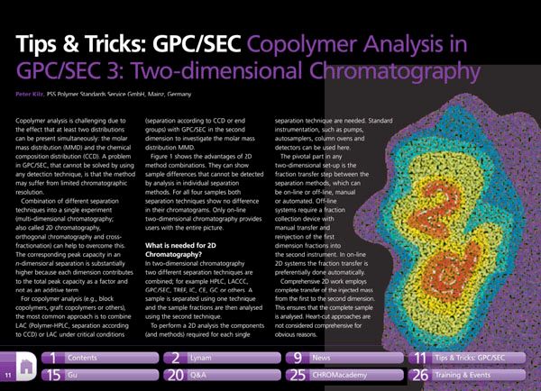 Tips and Tricks: GPC/SEC Copolymer Analysis in GPC/SEC 3: Two ...