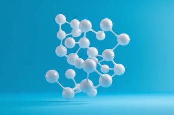 3d render of pfas molecules on a blue background, critical health concerns, chemicals. (Generated with AI) | Image Credit: © Infinity Lens - stock.adobe.com