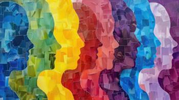 An abstract representation of HR management concepts like talent acquisition merged with workforce diversity, showcasing inclusive hiring practices: © sambath - stock.adobe.com