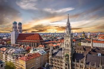 Munich sunset panoramic architecture, Bavaria, Germany. | Image Credit: © Travel Faery - stock.adobe.com