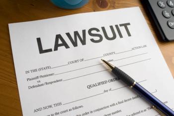 document that says "lawsuit"