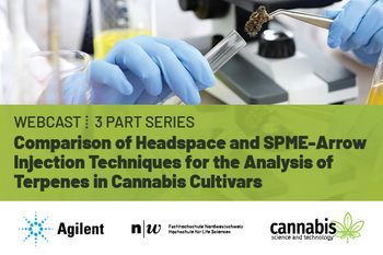 Comparison of headspace and SPME-arrow injection techniques for the analysis of terpenes in cannabis cultivars