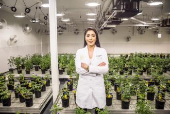 Priscilla Vilchis at her grow facility in Nevada.
