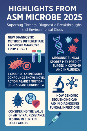 Microbe Moments from ASM 2025: Superbug Threats, Diagnostic Breakthroughs, and Environmental Clues
