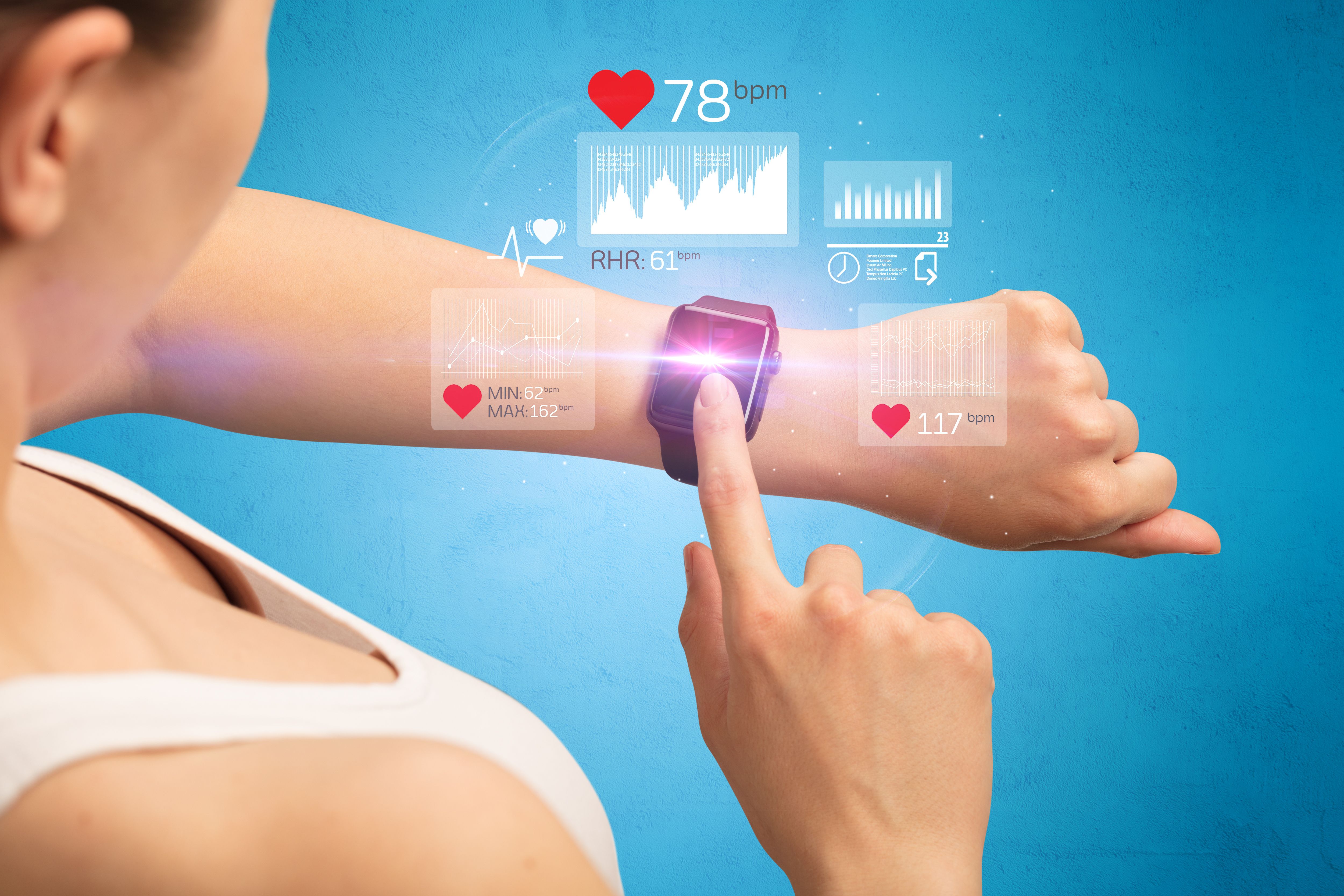 Wearable health sensors predicted COVID-19 infection with up to 73% accuracy 2-10 days before symptom onset.