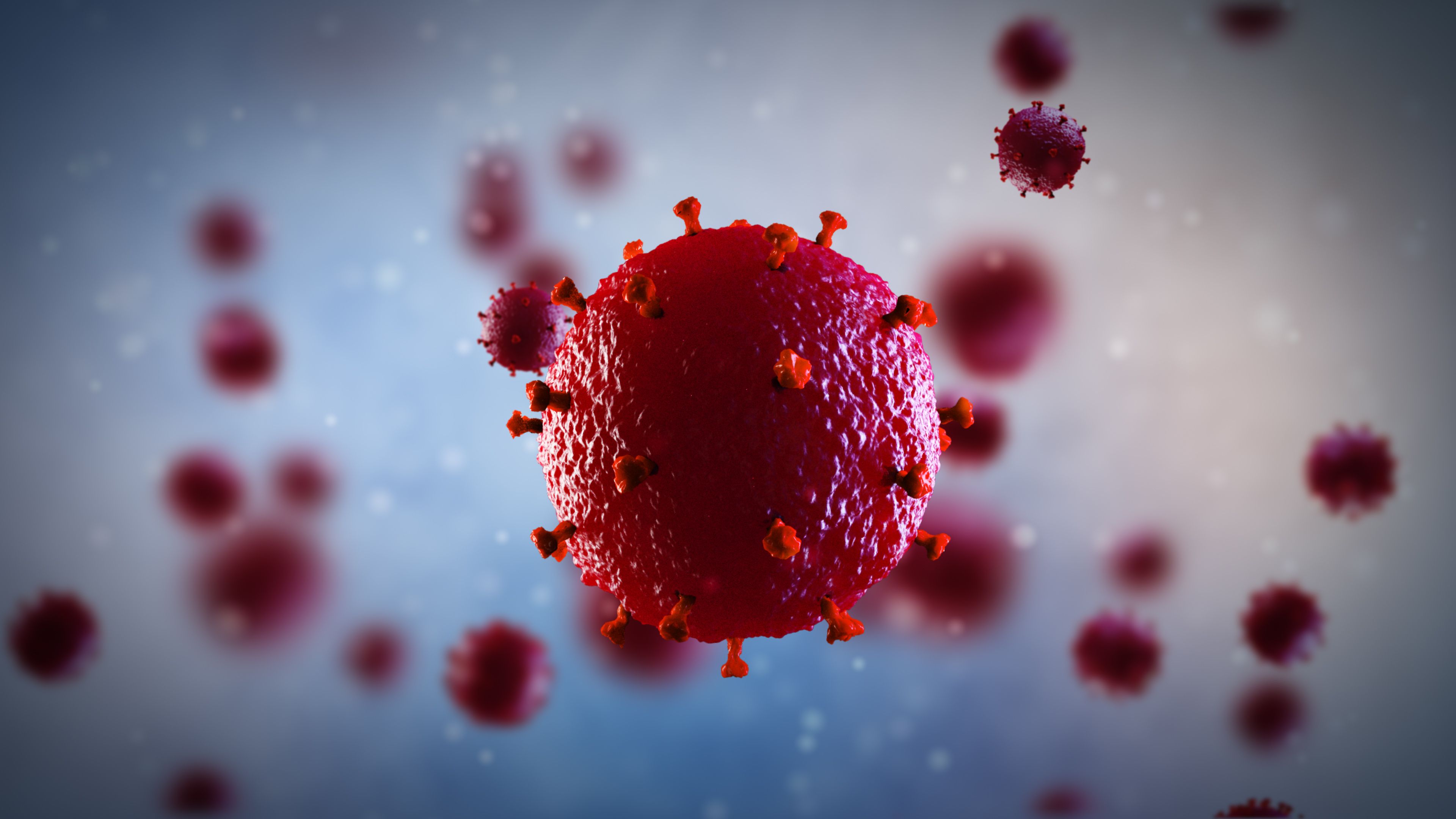 illustration of hiv virus