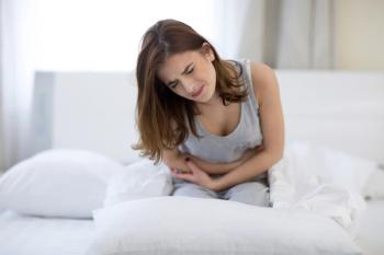 woman with cramps