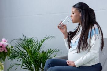 Pregnant woman water