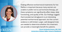 Transdermal nitroglycerin yields modest, inconsistent hot flash relief