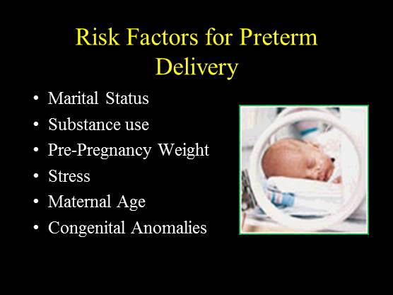 Inflammation and Risk for Prematurity