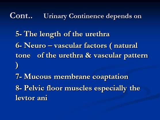 Evidence Based Facts on the Pathogenesis & Management of Stress Urinary ...