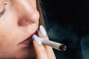 Woman smoking