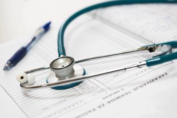 Blue stethoscope