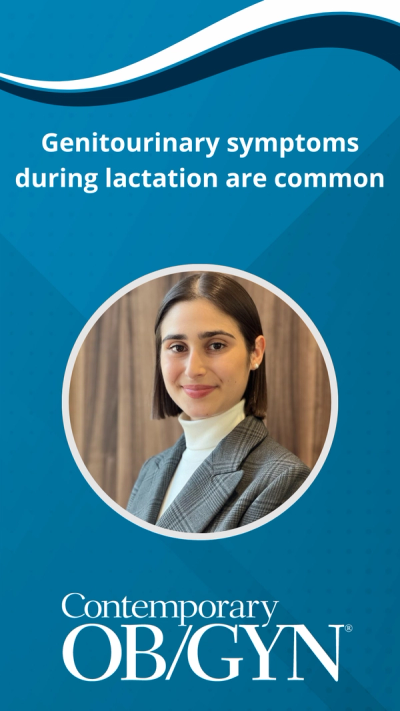 Genitourinary symptos during lactation are common, with Sara Perelmuter