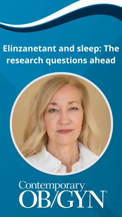 Elinzanetant and sleep: The research questions ahead