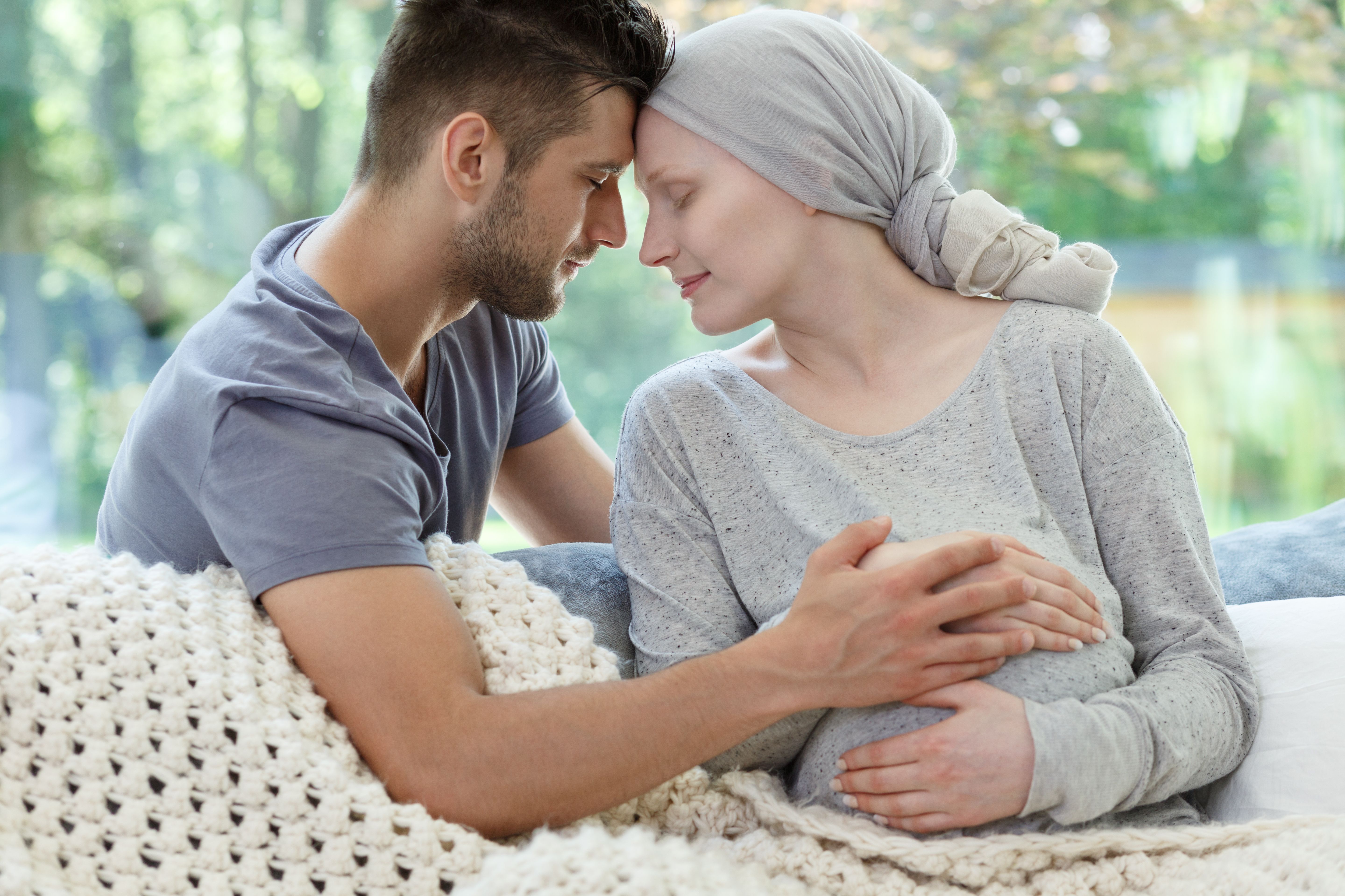 Woman pregnant with breast cancer