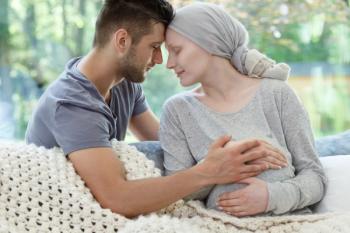 Woman pregnant with breast cancer