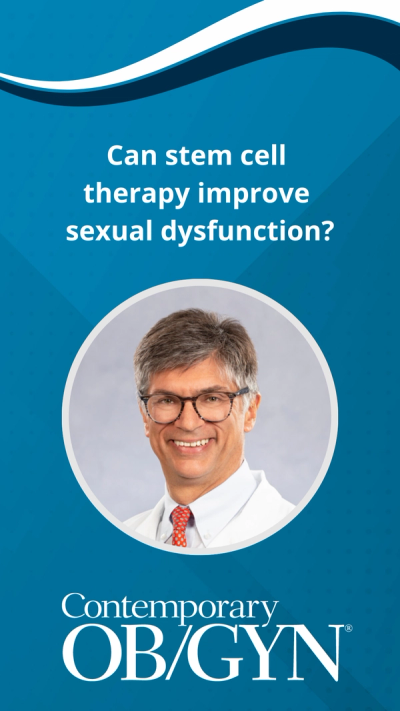 Can stem cell therapy improve sexual dysfunction, with Joshua Hare, MD