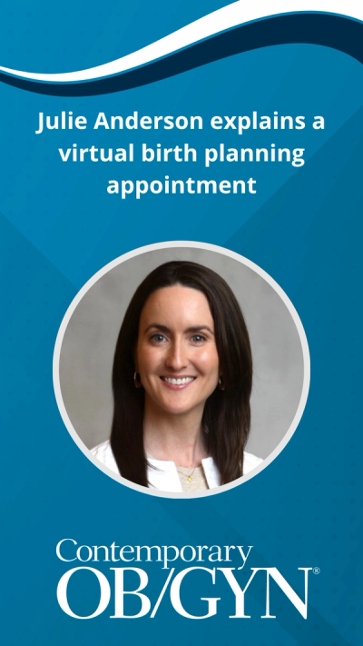 Julie Anderson explains a virtual birth planning appointment