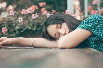 woman sleeping 