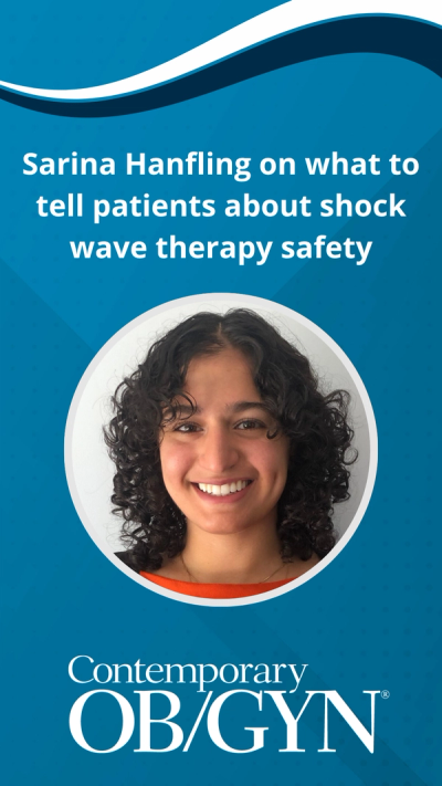 Sarina Hanfling on what to tell patients about shock wave therapy safety