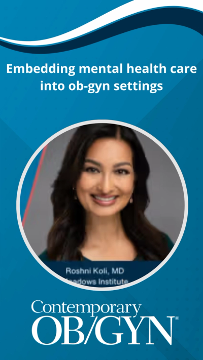 Embedding mental health care into ob-gyn settings