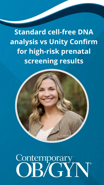 Standard cell-free DNA analysis vs Unity Confirm for high-risk prenatal screening results