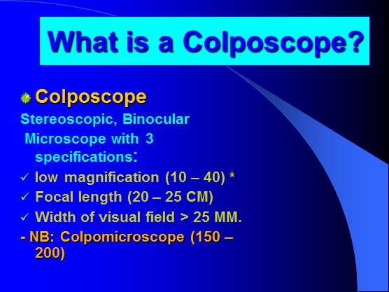 Ten Commands to be a Colposcopist