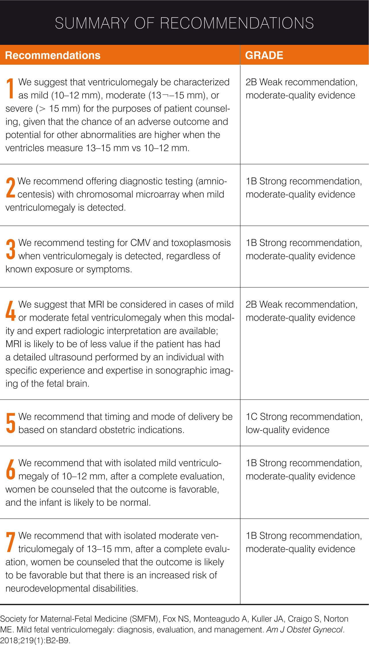 Seven Recommendations For Mild Fetal Ventriculomegaly