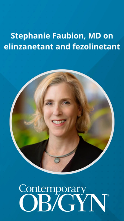 Stephanie Faubion, MD, on elinzanetant and fezolinetant