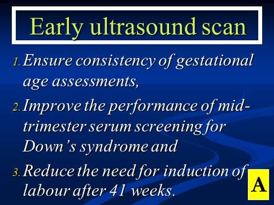 Ultrasound to determine gestational age