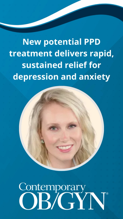 New potential PPD treatment delivers rapid, sustained relief for depression and anxiety