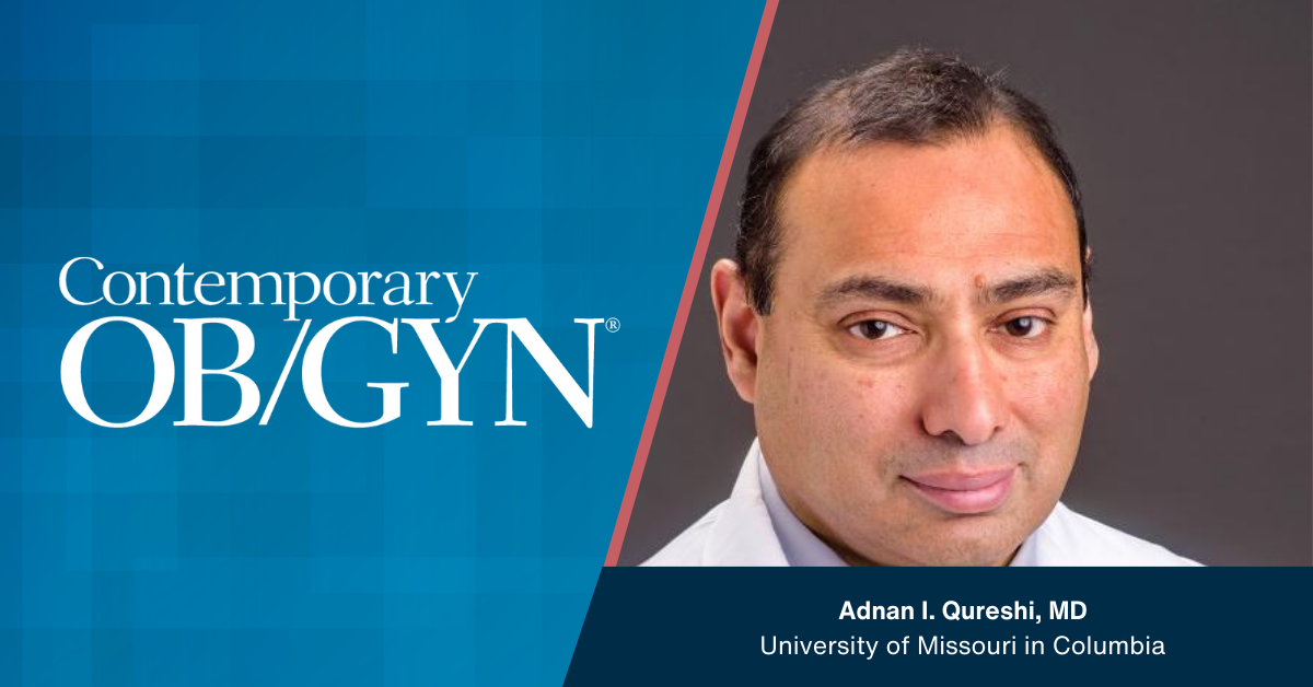 Adnan Qureshi, MD, highlights a "bidirectional" awareness gap for recurring stroke risk in pregnancy
