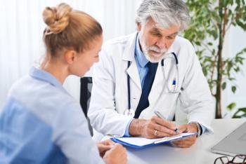 Doctor writing