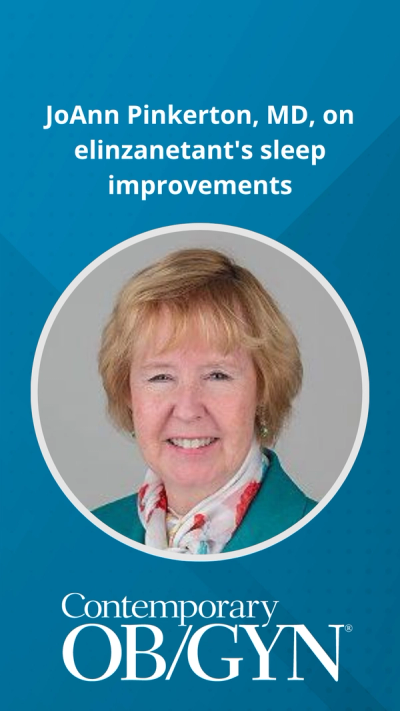 JoAnn Pinkerton, MD, on elinzanetant's sleep improvements